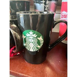 2020 Starbucks Black Ceramic Coffee Mug Cup Mermaid Logo 11 FL OZ Preowned
